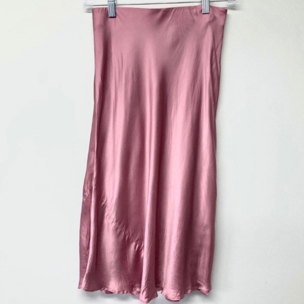 Wilfred Only slip midi skirt 6 PINK